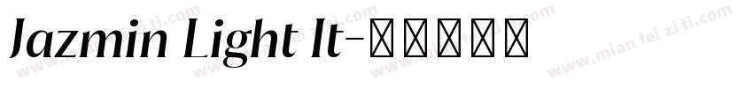Jazmin Light It字体转换